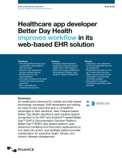 Better Day Health - Nuance Healthcare Development Platform