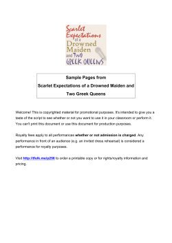 Sample Pages from Scarlet Expectations of a Drowned