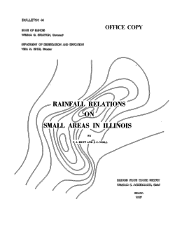 Rainfall relations on small areas in Illinois. Urbana, IL : Illinois State