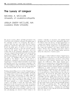 The Luxury of Languor
