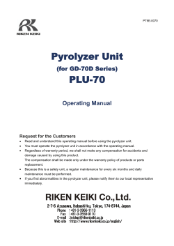 Pyrolyzer Unit PLU-70