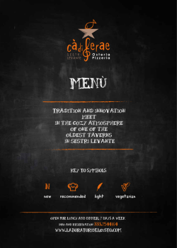 Starters from the Sea Starters from the Land