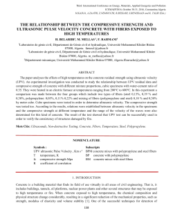 the relationship between the compressive strength and ultrasonic