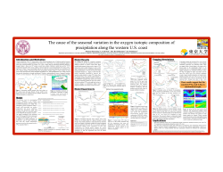 The cause of the seasonal variation in the oxygen isotopic