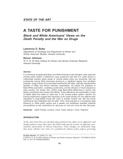 A TASTE FOR PUNISHMENT: Black and White Americans` Views on