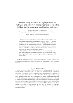 On the computation of the eigenproblems of hydrogen and helium in