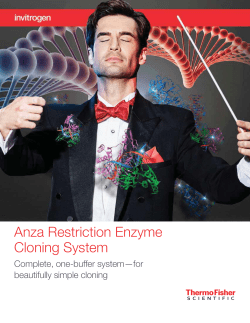 Anza Restriction Enzyme Cloning System