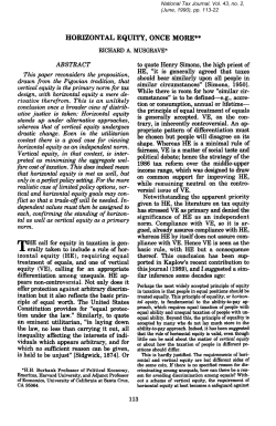 horizontal equity, once more