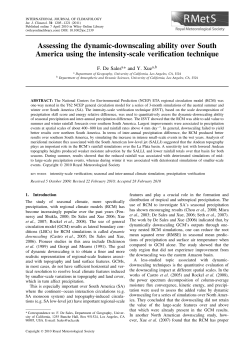Assessing the dynamic‐downscaling ability over South America
