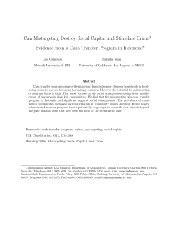 Can Mistargeting Destroy Social Capital and Stimulate