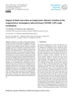 Impact of land convection on temperature diurnal variation in the
