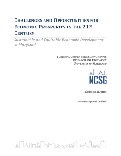 Challenges and Opportunities for Economic Prosperity in the 21st