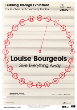 Louise Bourgeois - The Fruitmarket Gallery