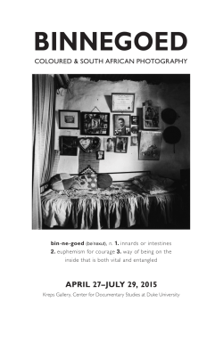 Gallery Guide Booklet - Center for Documentary Studies at Duke