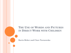 the use of words and pictures in direct work with