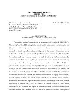 IMM Comments re Market Power Analysis NOI Docket No. RM16