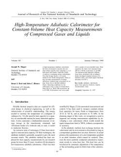 High-Temperature Adiabatic Calorimeter for Constant
