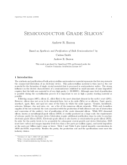 Semiconductor Grade Silicon