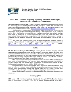 Monday Morning Minute - USW Paper Sector Monday, May 15, 2017