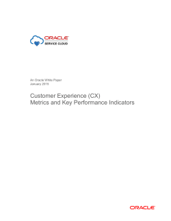 Customer Experience (CX) Metrics and Key Performance