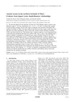 Ancient oceans in the northern lowlands of Mars: Evidence from