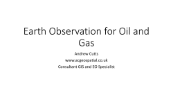 Earth Observation for Oil and Gas