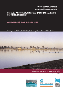 On-Farm And Community-Scale Salt Disposal Basins On