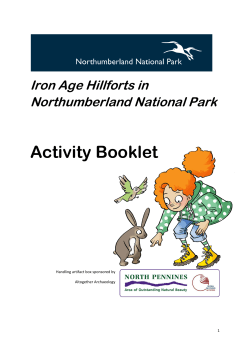 Activity Booklet - Northumberland National Park