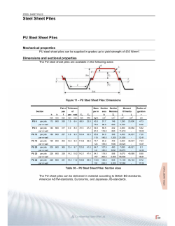 Steel Sheet Piles - Continental Steel Pte Ltd