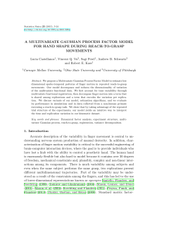 a multivariate gaussian process factor model for hand shape during