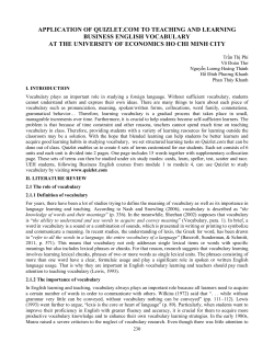 application of quizlet.com to teaching and learning business english