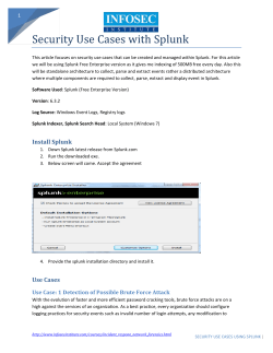 Security use cases using splunk