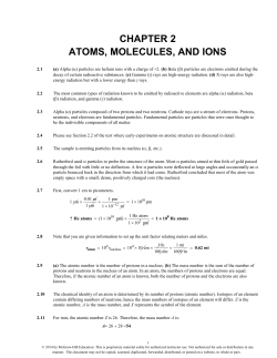 chapter 2 atoms, molecules, and ions