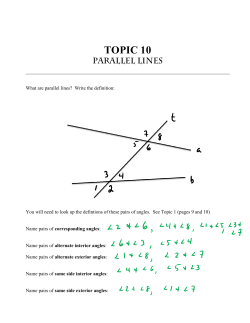 topic 10 parallel lines