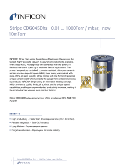 Stripe CDG045Dhs 0.01 1000Torr / mbar, new 10mTorr