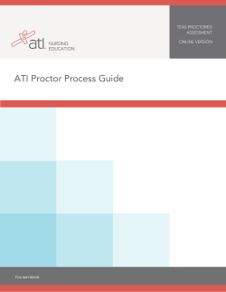 ATI Proctor Pcess Guide (ATI`s secure browser)