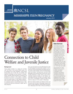 Connection to Child Welfare and Juvenile Justice