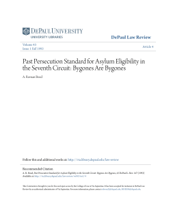 Past Persecution Standard for Asylum Eligibility in