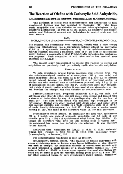 The Reaction of Olefins with Carboxylic Acid Anhydrides