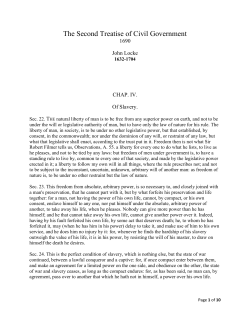 Locke, John. Of Civil Government
