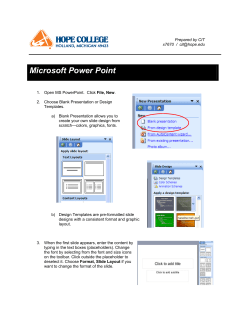 Microsoft Power Point
