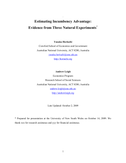 Estimating Incumbency Advantage: Evidence from Three Natural