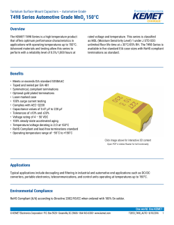 T498 Series Automotive Grade MnO 150&deg;C