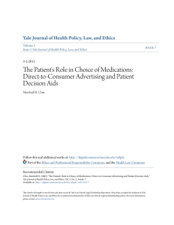 The Patient`s Role in Choice of Medications: Direct-to