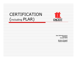 certification