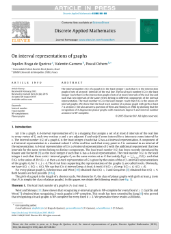 On interval representations of graphs