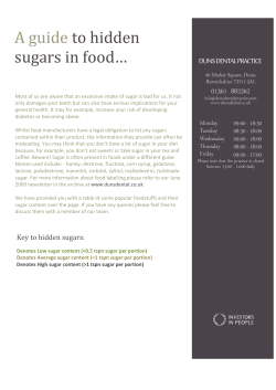 A guide to hidden sugars in food&hellip;