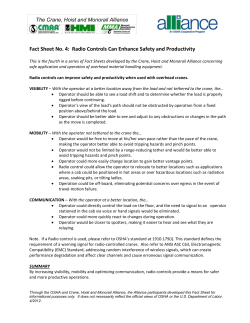 Fact Sheet No. 4: Radio Controls Can Enhance Safety and