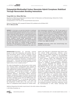 Polypeptide/Multiwalled carbon nanotube hybrid complexes