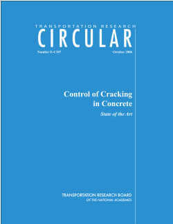 Control of Cracking in Concrete